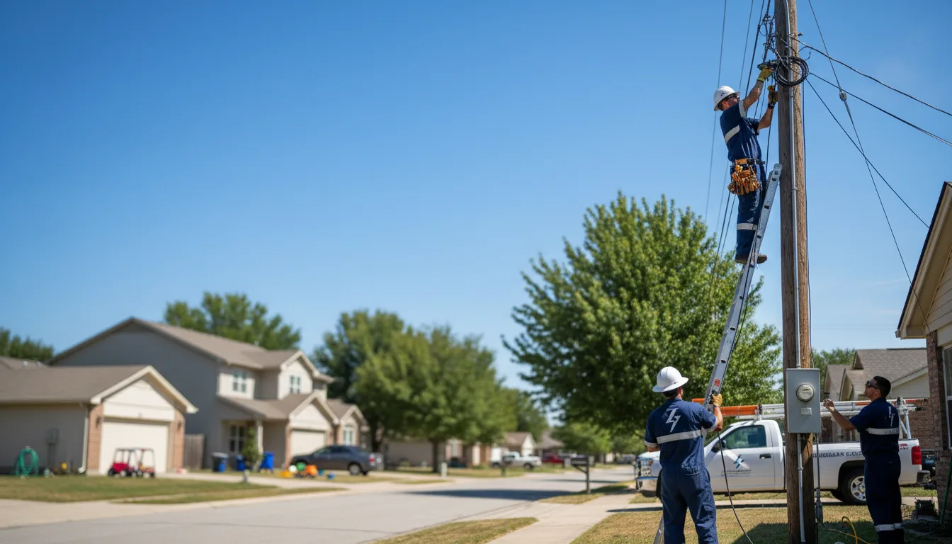 Residential electrician providing installation services in Leesville, OH